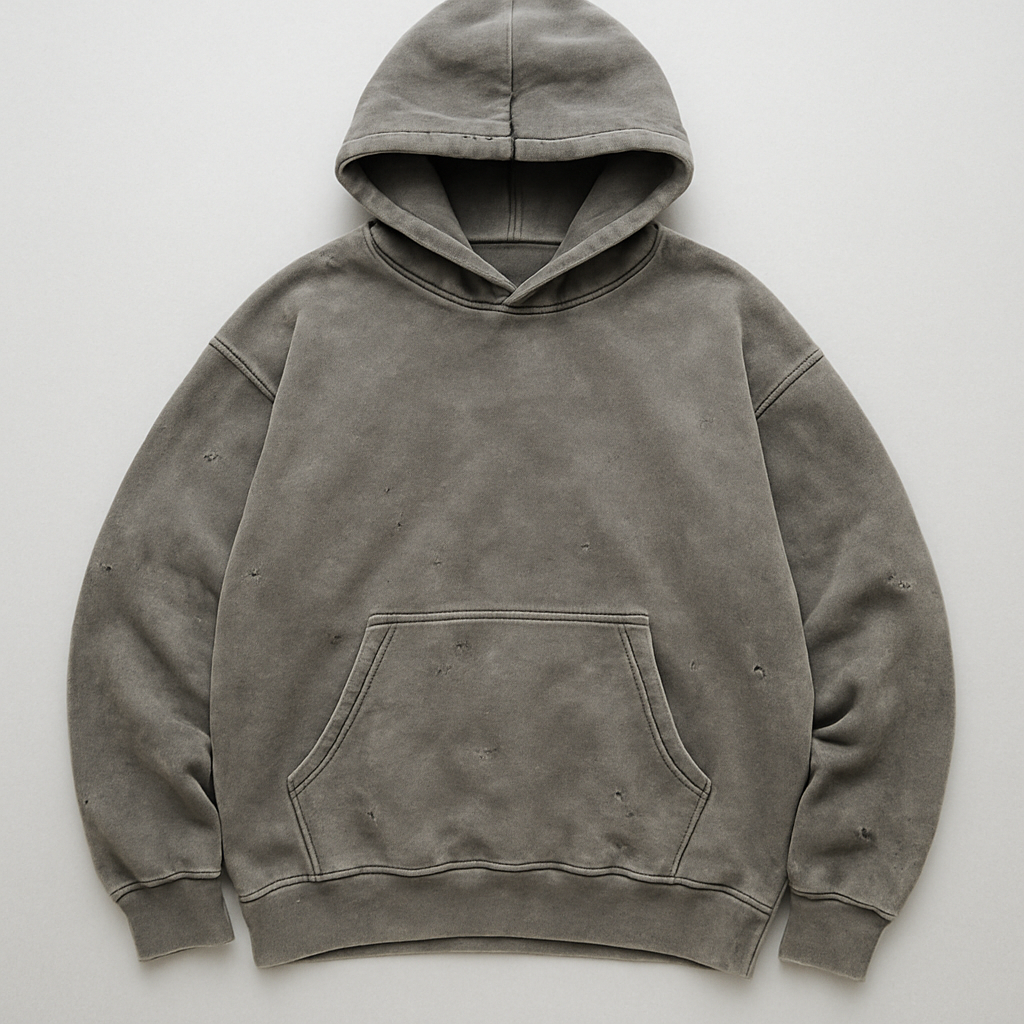 Ripped flag casual hoodie