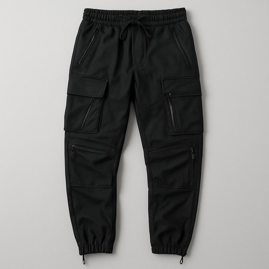 Zip functional techwear shorts